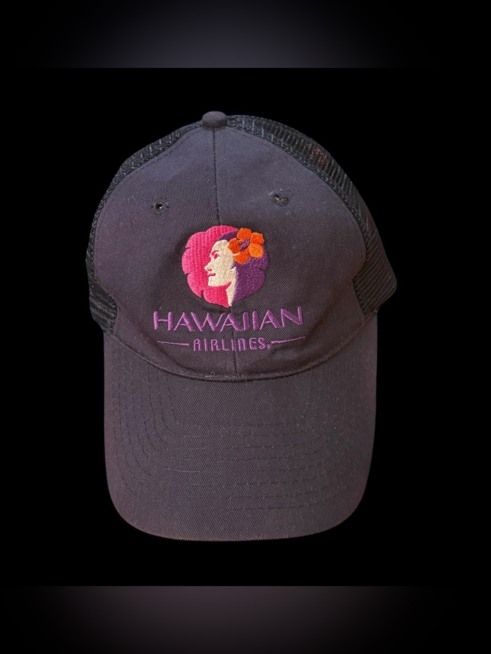 Vintage Hawaiian Airlines Pualani Logo Mesh Trucker Hat Headmost
Snapback Cap
